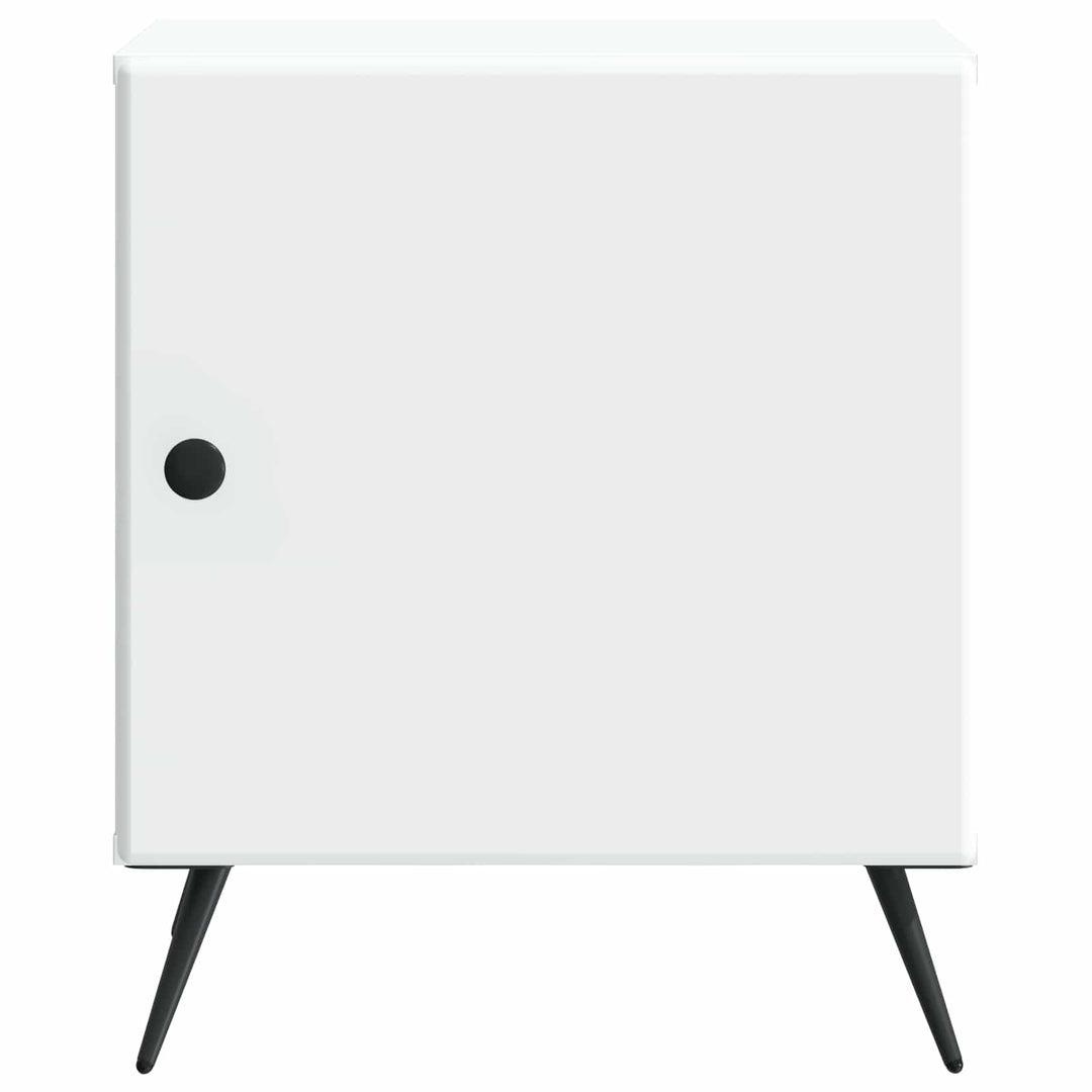 Natskab 2 pcs Hvid 43 x 34,5 x 50 cm Konstrueret træ