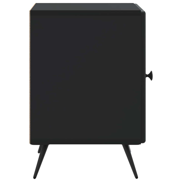Natskab 2 pcs Sort 43 x 34,5 x 50 cm Konstrueret træ