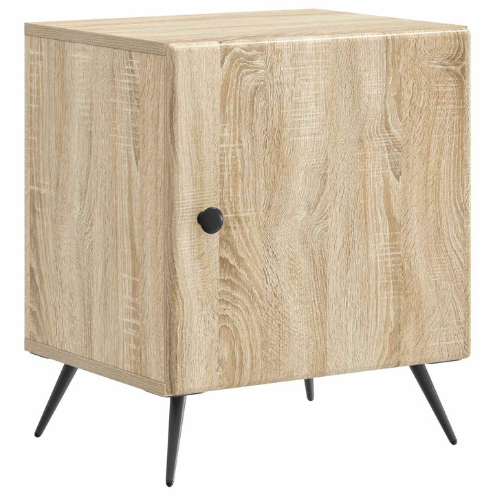 Natskab 2 pcs Sonoma-eg 43 x 34,5 x 50 cm Konstrueret træ