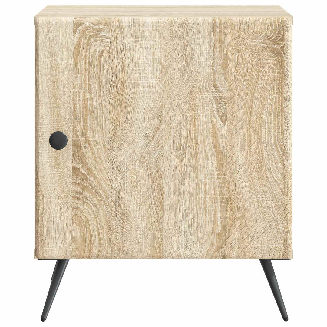 Natskab 2 pcs Sonoma-eg 43 x 34,5 x 50 cm Konstrueret træ