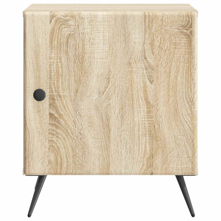 Natskab 2 pcs Sonoma-eg 43 x 34,5 x 50 cm Konstrueret træ