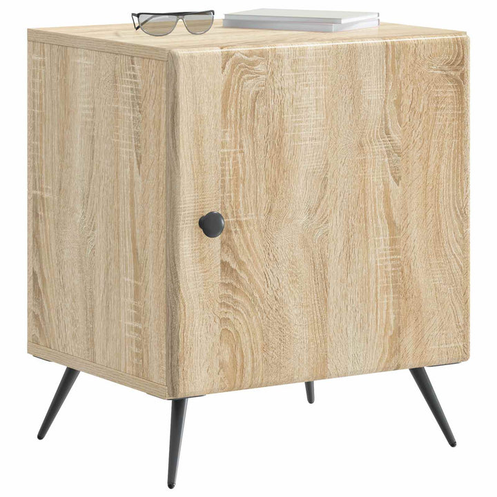 Natskab 2 pcs Sonoma-eg 43 x 34,5 x 50 cm Konstrueret træ