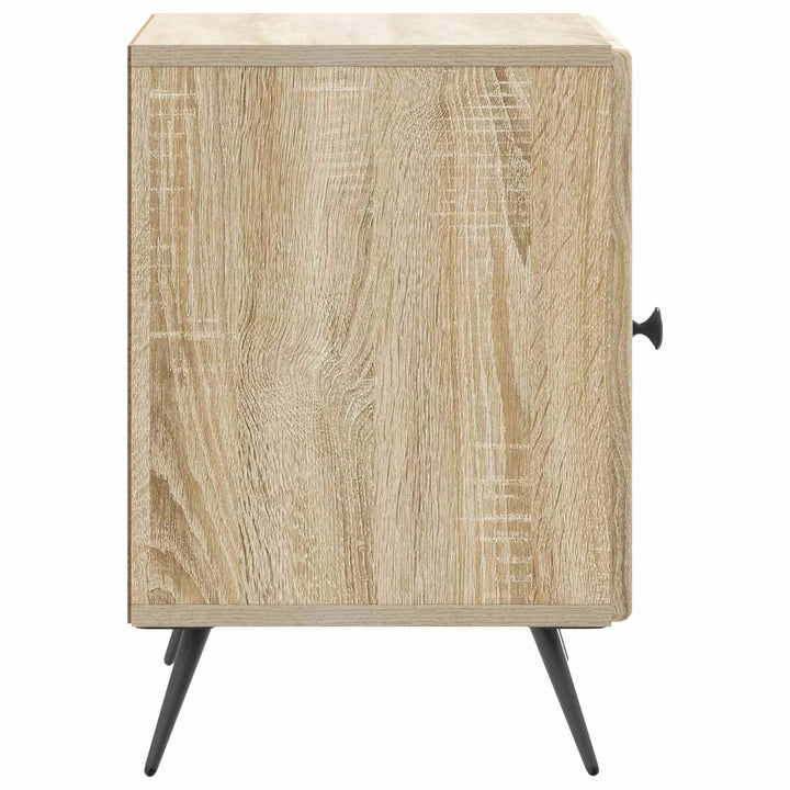 Natskab 2 pcs Sonoma-eg 43 x 34,5 x 50 cm Konstrueret træ