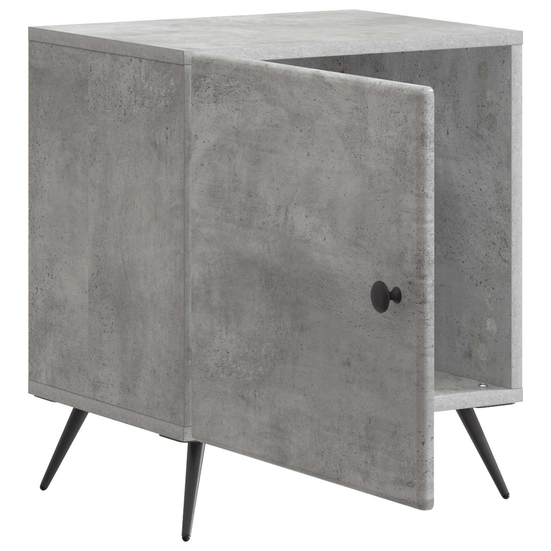 Natskab 2 pcs Betongrå 43 x 34,5 x 50 cm Konstrueret træ