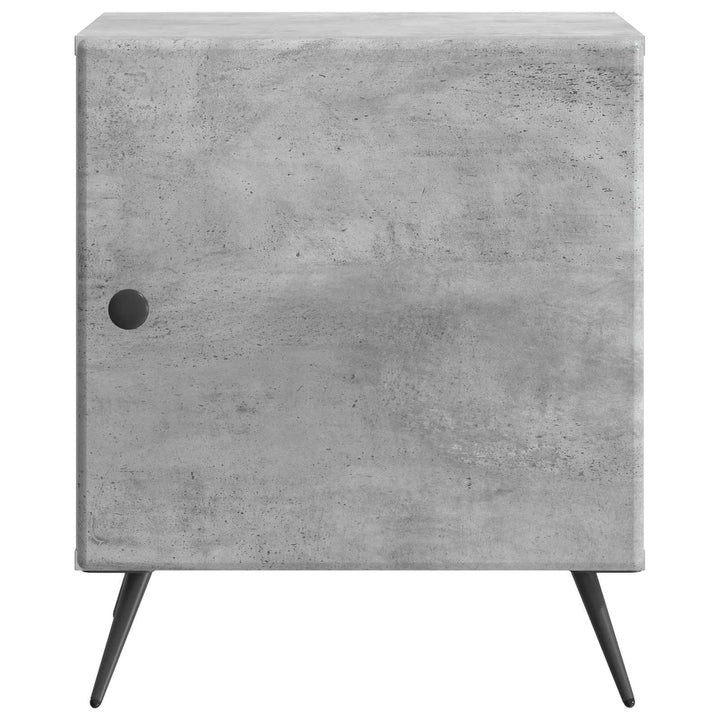 Natskab 2 pcs Betongrå 43 x 34,5 x 50 cm Konstrueret træ