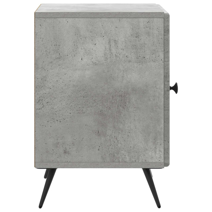 Natskab 2 pcs Betongrå 43 x 34,5 x 50 cm Konstrueret træ