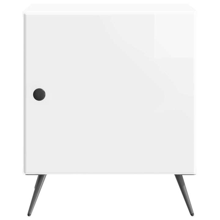 Natskab 2 pcs Hvid højglans 43 x 34,5 x 50 cm Konstrueret træ