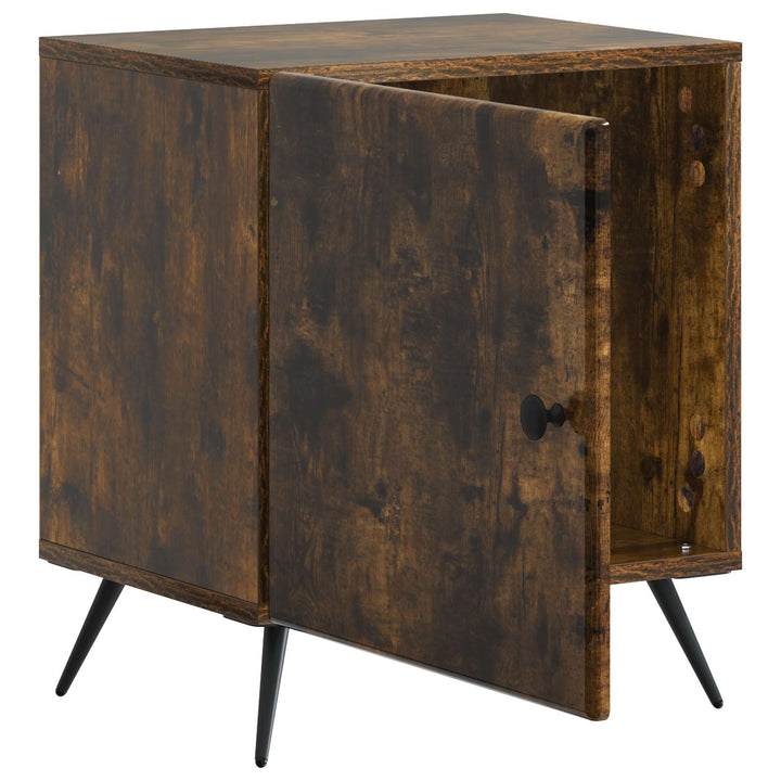 Natskab 2 pcs Røget eg 43 x 34,5 x 50 cm Konstrueret træ