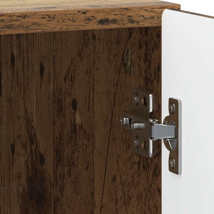 Natskab 2 pcs Gammelt træ 43 x 34,5 x 50 cm Konstrueret træ