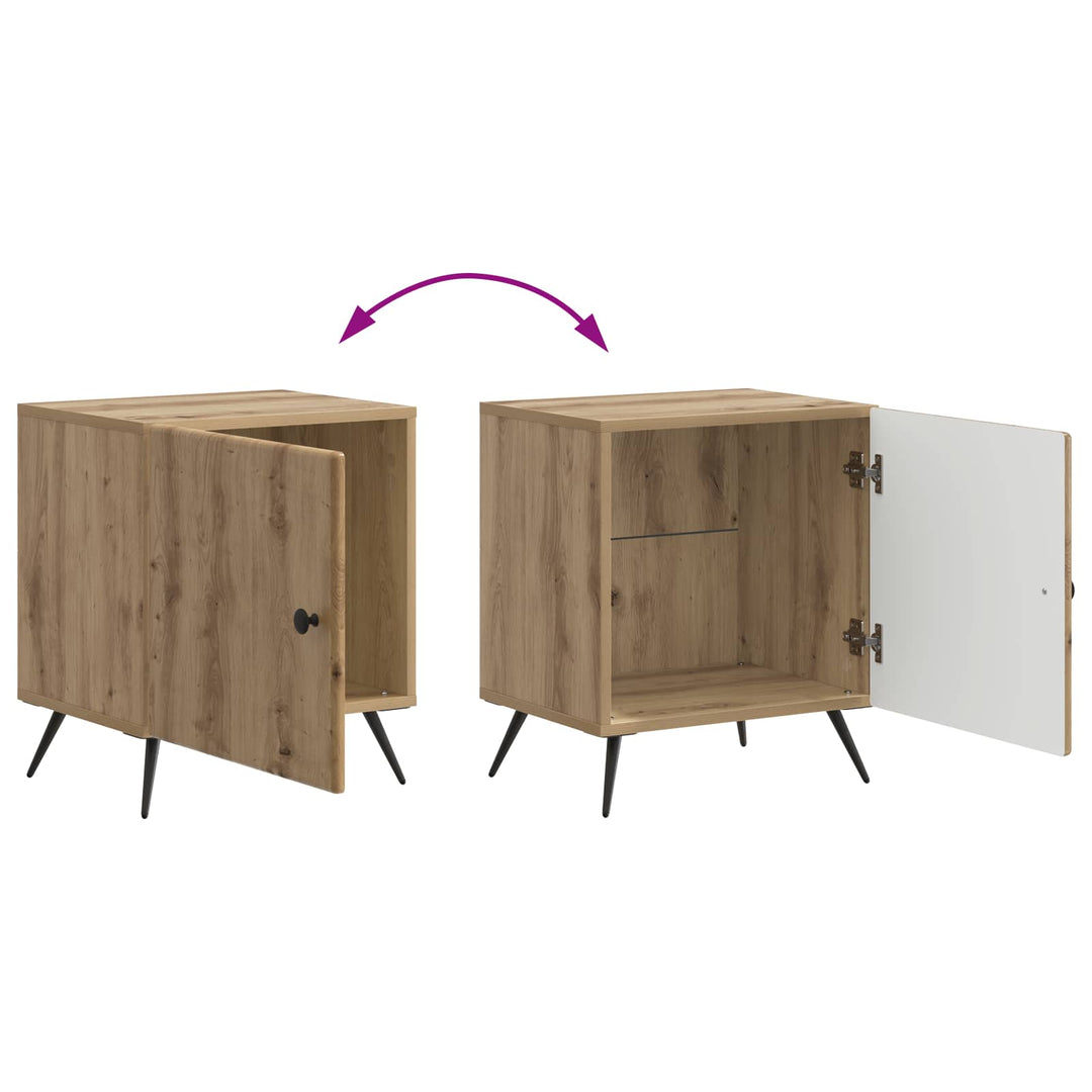 Natskab 2 pcs Artisan-eg 43 x 34,5 x 50 cm Konstrueret træ
