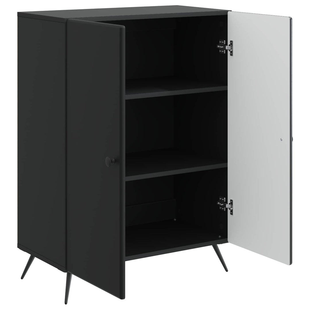 Sideboard Sort 66 x 34,5 x 90 cm Konstrueret træ
