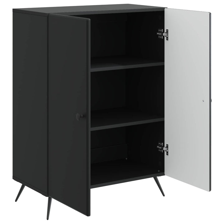 Sideboard Sort 66 x 34,5 x 90 cm Konstrueret træ