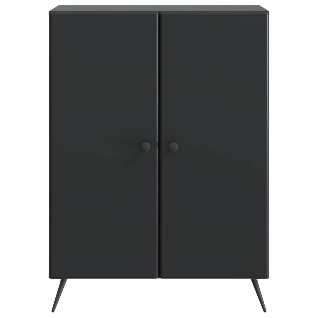 Sideboard Sort 66 x 34,5 x 90 cm Konstrueret træ