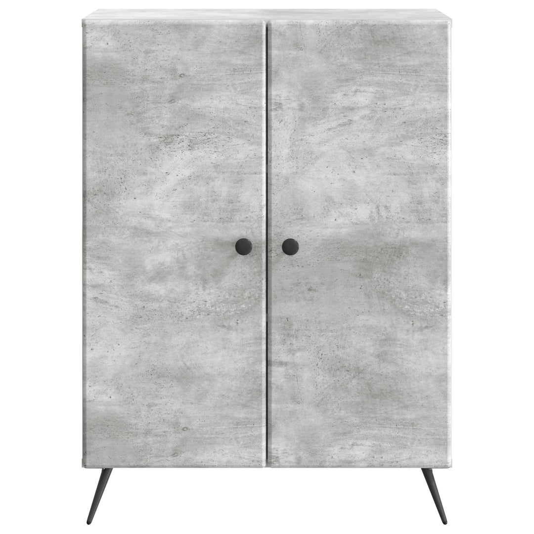 Sideboard Betongrå 66 x 34,5 x 90 cm Konstrueret træ