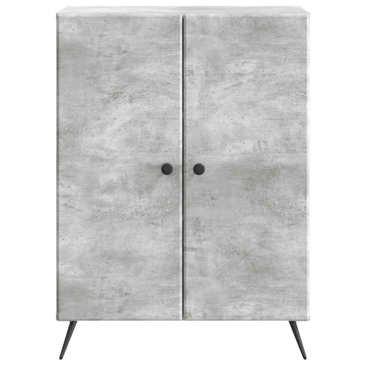 Sideboard Betongrå 66 x 34,5 x 90 cm Konstrueret træ