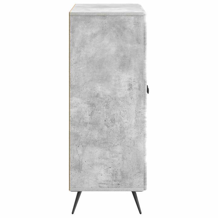 Sideboard Betongrå 66 x 34,5 x 90 cm Konstrueret træ