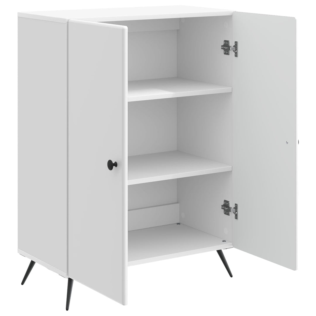 Sideboard Hvid højglans 66 x 34,5 x 90 cm Konstrueret træ