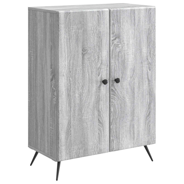 Sideboard Grå sonoma-eg 66 x 34,5 x 90 cm Konstrueret træ