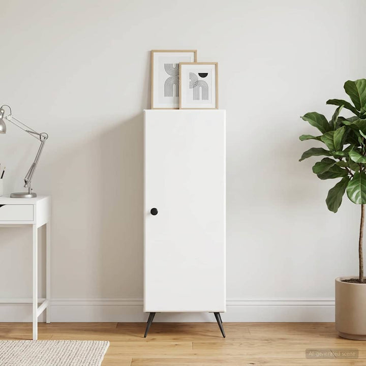 Sideboard Hvid 33 x 34,5 x 90 cm Konstrueret træ