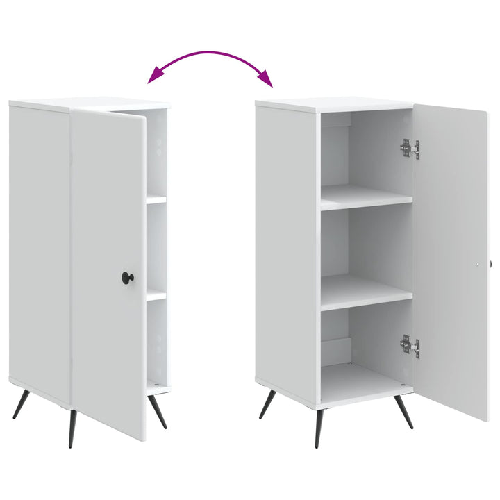 Sideboard Hvid 33 x 34,5 x 90 cm Konstrueret træ
