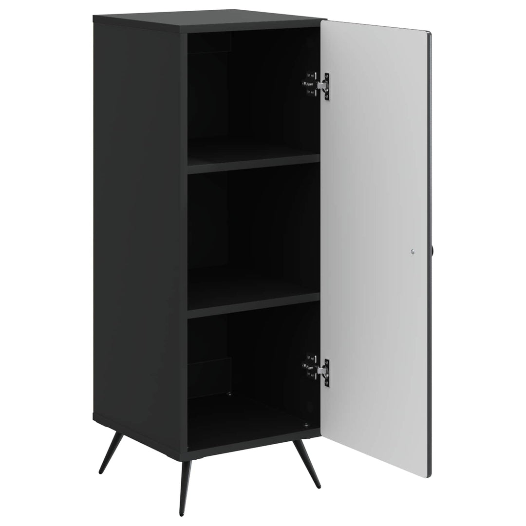 Sideboard Sort 33 x 34,5 x 90 cm Konstrueret træ