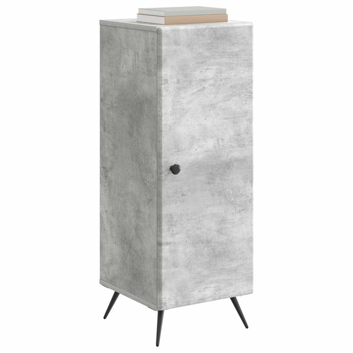 Sideboard Betongrå 33 x 34,5 x 90 cm Konstrueret træ