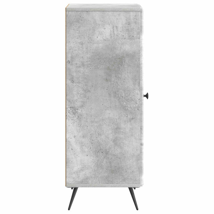 Sideboard Betongrå 33 x 34,5 x 90 cm Konstrueret træ