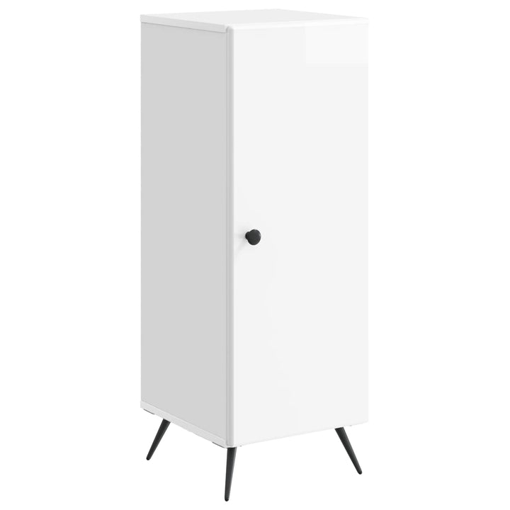 Sideboard Hvid højglans 33 x 34,5 x 90 cm Konstrueret træ