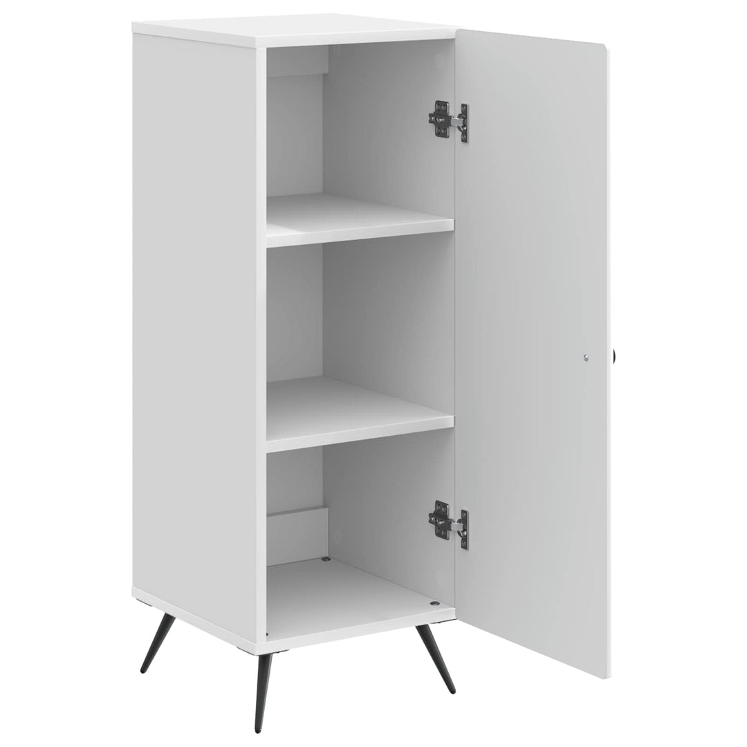 Sideboard Hvid højglans 33 x 34,5 x 90 cm Konstrueret træ