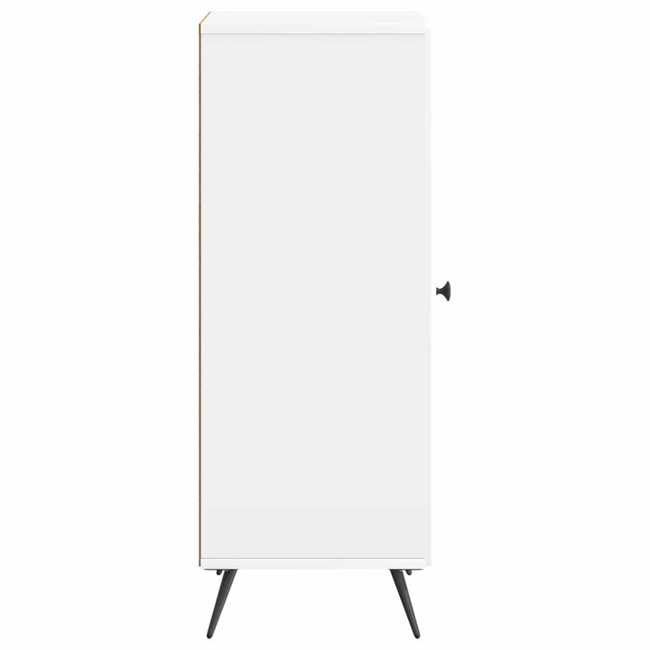 Sideboard Hvid højglans 33 x 34,5 x 90 cm Konstrueret træ