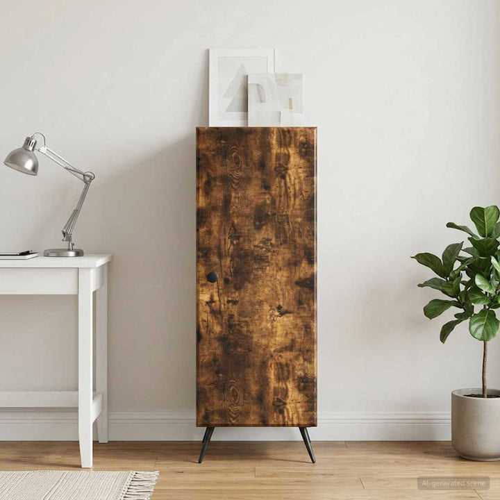 Sideboard Røget eg 33 x 34,5 x 90 cm Konstrueret træ
