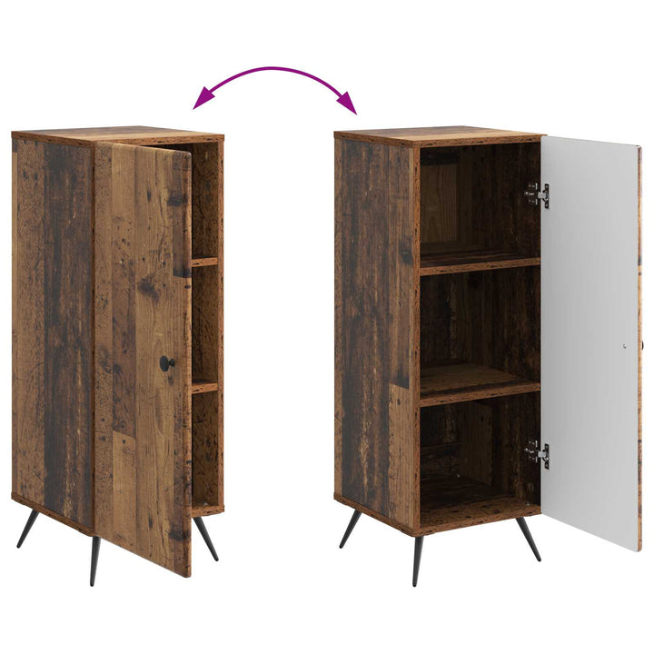 Sideboard Gammelt træ 33 x 34,5 x 90 cm Konstrueret træ
