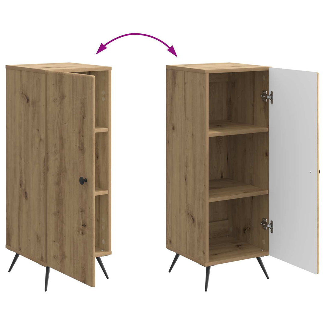 Sideboard Artisan-eg 33 x 34,5 x 90 cm Konstrueret træ