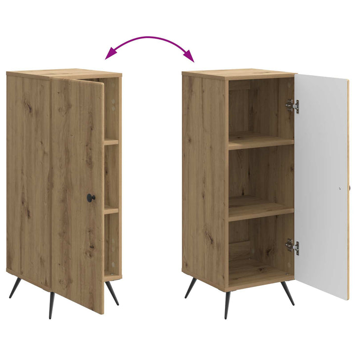 Sideboard Artisan-eg 33 x 34,5 x 90 cm Konstrueret træ