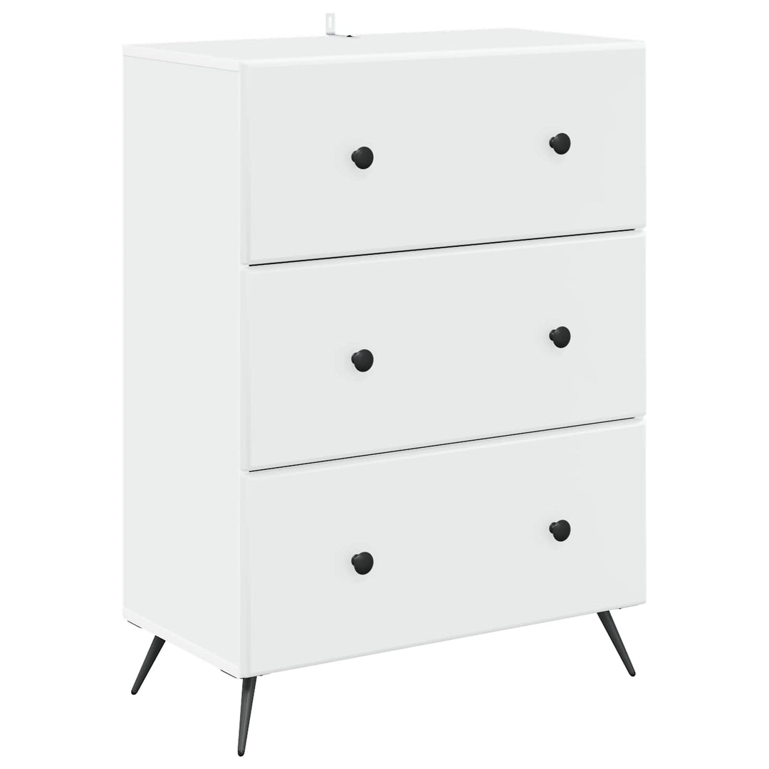 Skuffeskab Hvid 66 x 34,5 x 90 cm Konstrueret træ