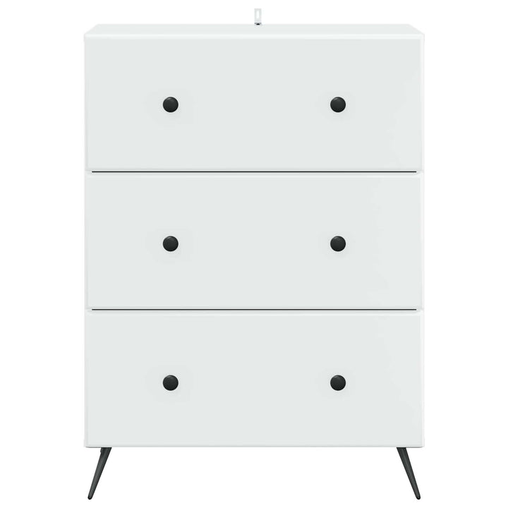 Skuffeskab Hvid 66 x 34,5 x 90 cm Konstrueret træ