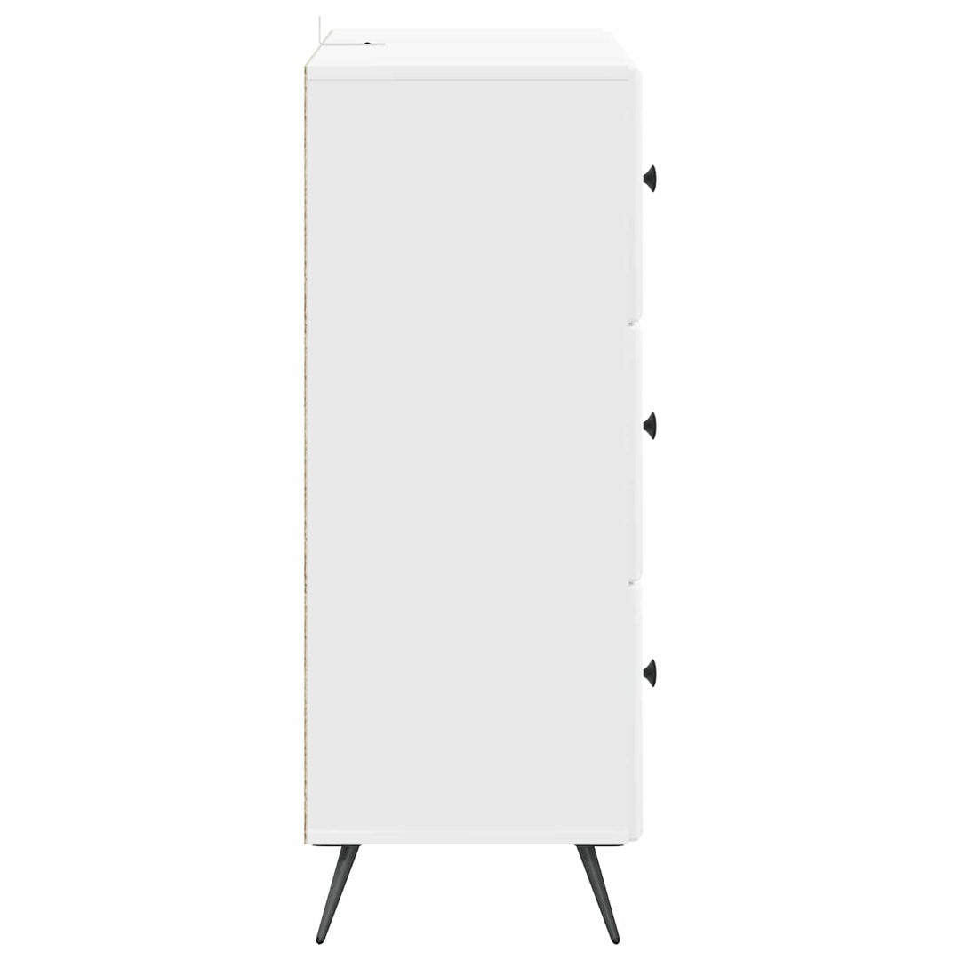 Skuffeskab Hvid 66 x 34,5 x 90 cm Konstrueret træ