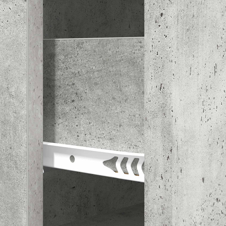 Skuffeskab Betongrå 66 x 34,5 x 90 cm Konstrueret træ