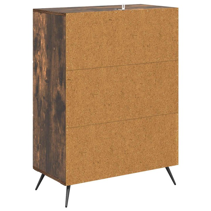 Skuffeskab 66 x 34,5 x 90 cm Konstrueret træ Røget eg