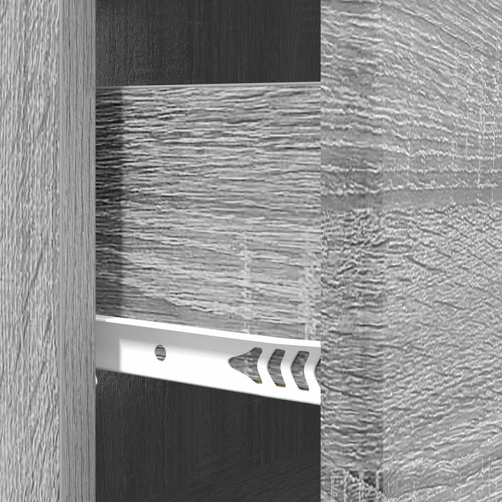 Skuffeskab 66 x 34,5 x 90 cm Konstrueret træ Grå sonoma-eg