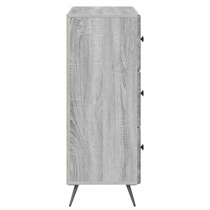 Skuffeskab 66 x 34,5 x 90 cm Konstrueret træ Grå sonoma-eg