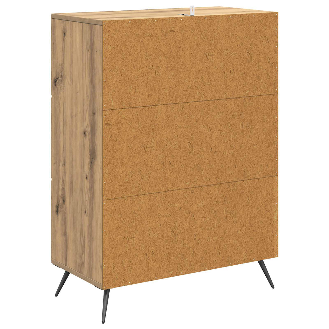 Skuffeskab 66 x 34,5 x 90 cm Konstrueret træ Artisan-eg