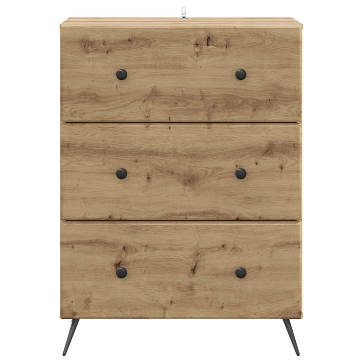 Skuffeskab 66 x 34,5 x 90 cm Konstrueret træ Artisan-eg