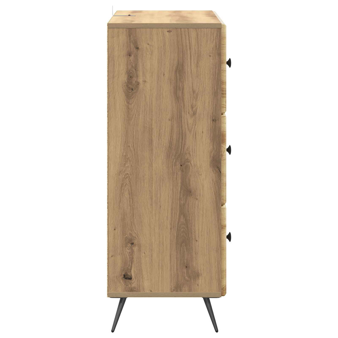 Skuffeskab 66 x 34,5 x 90 cm Konstrueret træ Artisan-eg