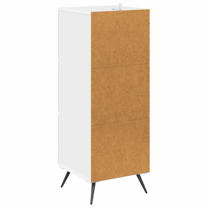 Skuffeskab Hvid 33 x 34,5 x 90 cm Konstrueret træ