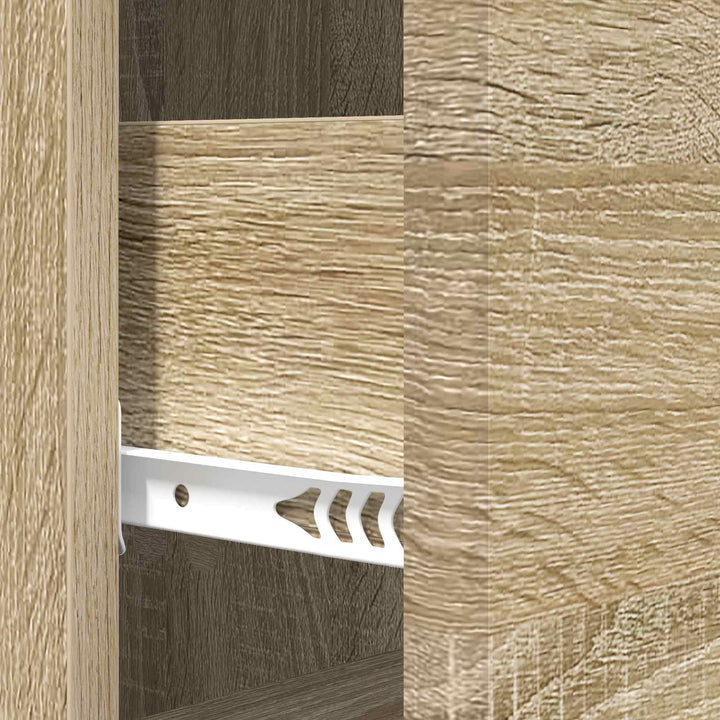 Skuffeskab Sonoma-eg 33 x 34,5 x 90 cm Konstrueret træ