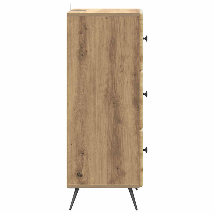 Skuffeskab 33 x 34,5 x 90 cm Konstrueret træ Artisan-eg