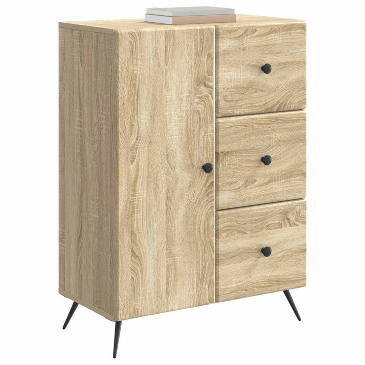 Sideboard Sonoma-eg 66 x 34,5 x 90 cm Konstrueret træ
