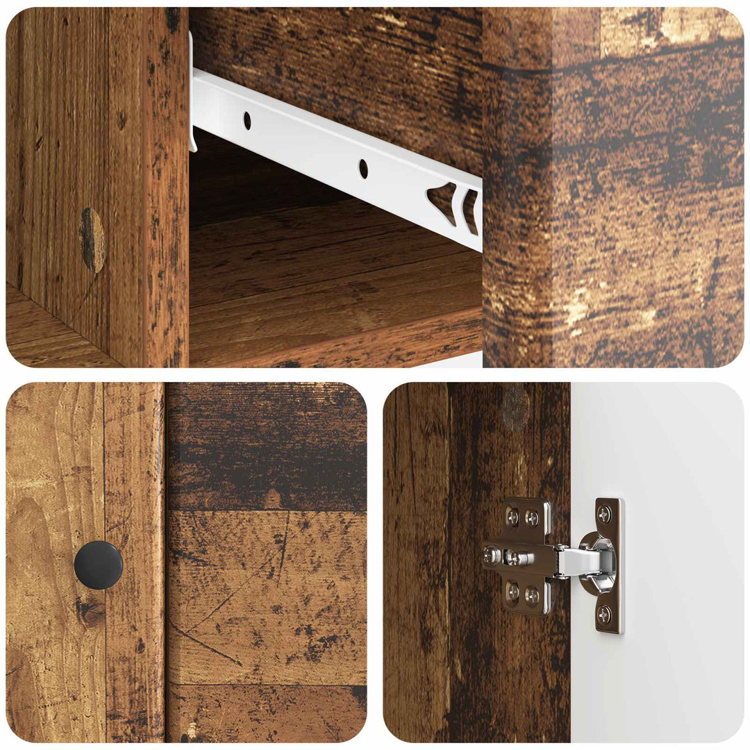 Sideboard Gammelt træ 66 x 34,5 x 90 cm Konstrueret træ