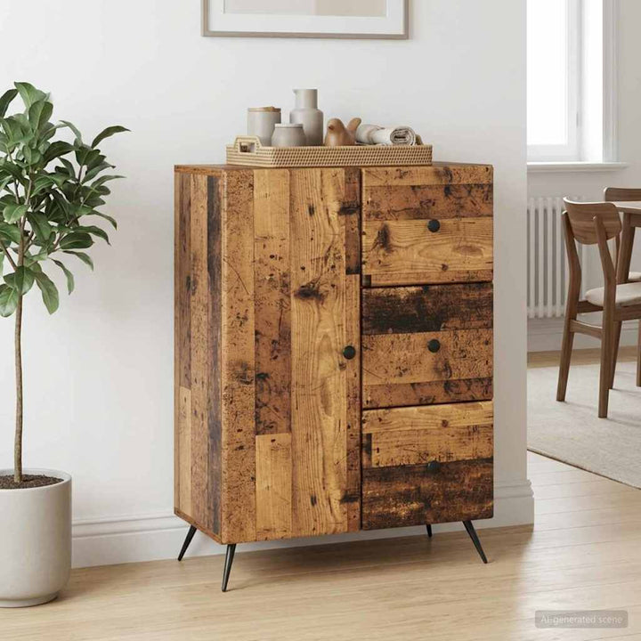 Sideboard Gammelt træ 66 x 34,5 x 90 cm Konstrueret træ